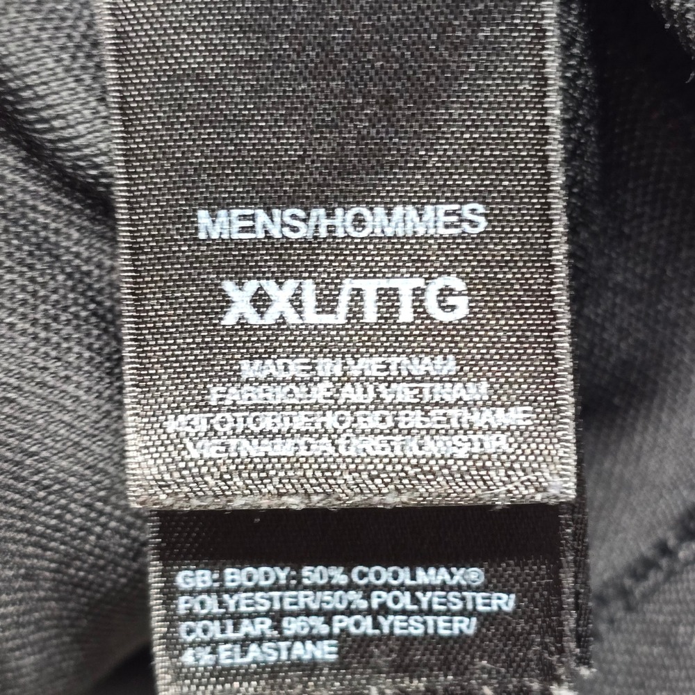 The North Face Coolmax Quarter Zip Polo Shirt Mens XXL Black Short Sleeve Logo - Picture 4 of 8